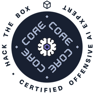 HTB Certified Offensive AI Expert badge